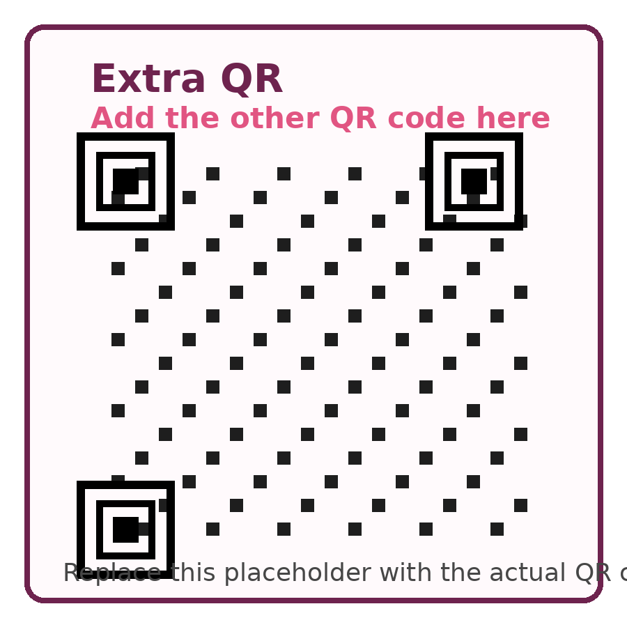 Extra QR placeholder